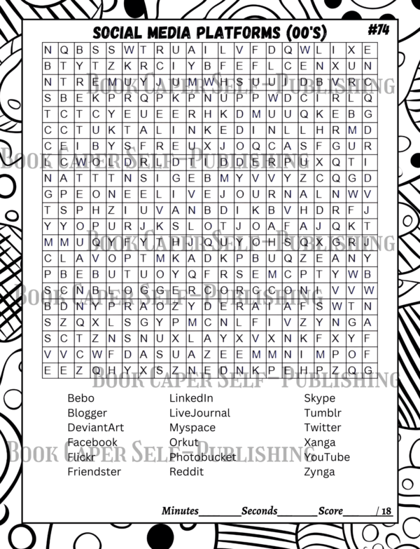 The Glory Days Word Search: 101 Puzzles Across the Decades From the 60's, 70's, 80's 90's & 00's: Captivating Word-Find For Adults and Seniors