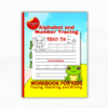 Alphabet and Number Tracing Activity Workbook for Kids, Tracing, Matching, Writing and Coloring