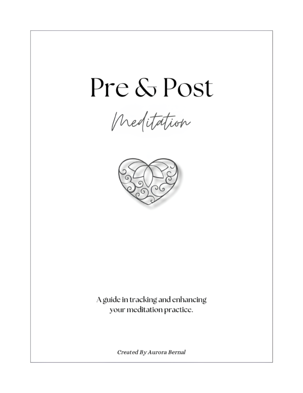 Book Caper Pre Post Meditation Journal 1