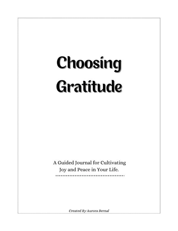 Bookcaper Choose Gratitude Journal scaled