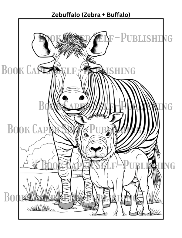 Animal Mashups Coloring Book: Combines Two Different Creatures Into One Hilarious Hybrid