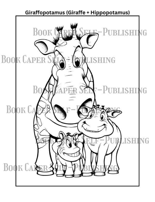 Animal Mashups Coloring Book: Combines Two Different Creatures Into One Hilarious Hybrid