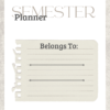 The Semester Planner: Features Semester Class Planning, 5 Undated Monthly Calendars, 17 Weekly Planners, and Lecture Notes Pages for College Success