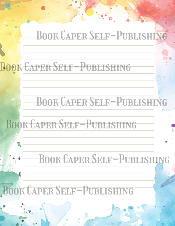 8 Styles of Stationary Printable Water Colored Paper Templates