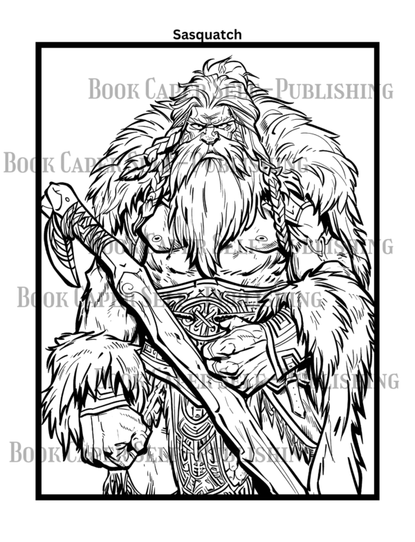 Cryptid Creatures Coloring Book, 50 Intricate Designs of Mysterious Creatures, Relax and Connect with Nature's Most Mysterious Creatures