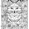 Animals In Wildflowers Coloring Book