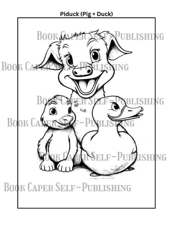 Animal Mashups Coloring Book: Combines Two Different Creatures Into One Hilarious Hybrid