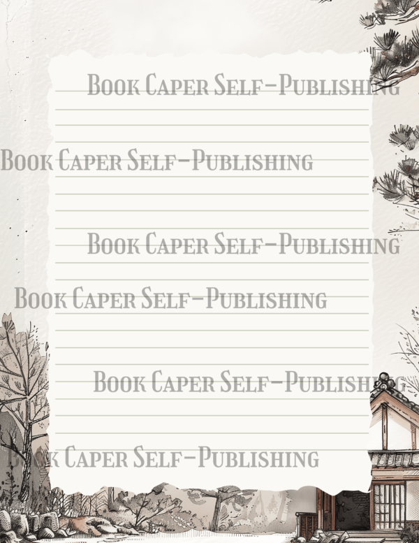8 Styles of Stationary Printable Japanese II Paper Templates