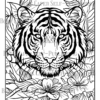 Animals In Wildflowers Coloring Book