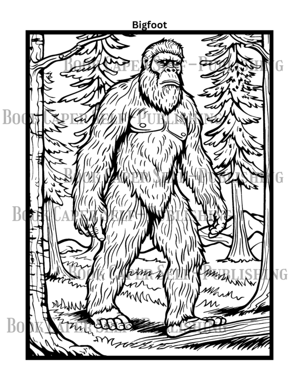 Cryptid Creatures Coloring Book, 50 Intricate Designs of Mysterious Creatures, Relax and Connect with Nature's Most Mysterious Creatures