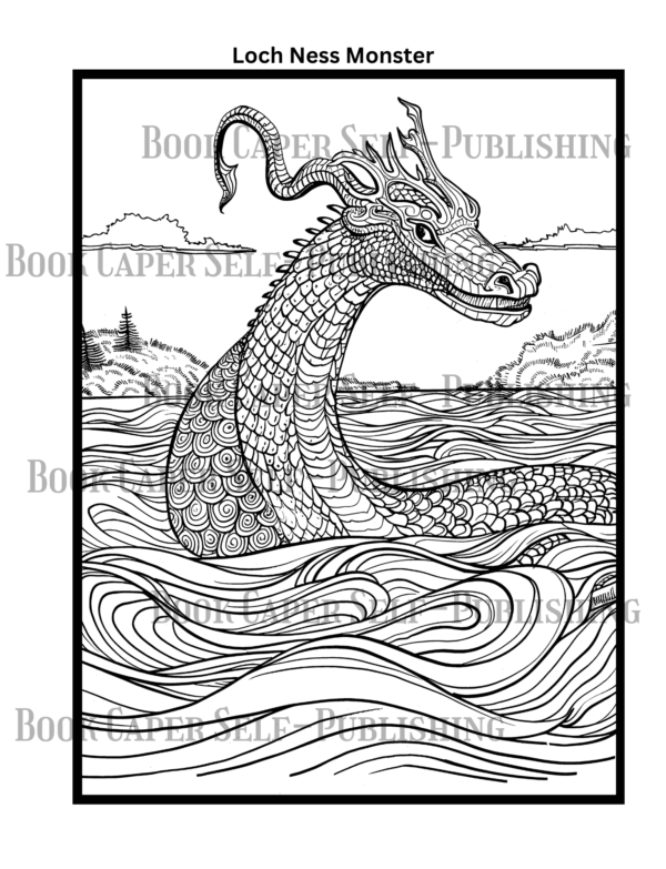 Cryptid Creatures Coloring Book, 50 Intricate Designs of Mysterious Creatures, Relax and Connect with Nature's Most Mysterious Creatures
