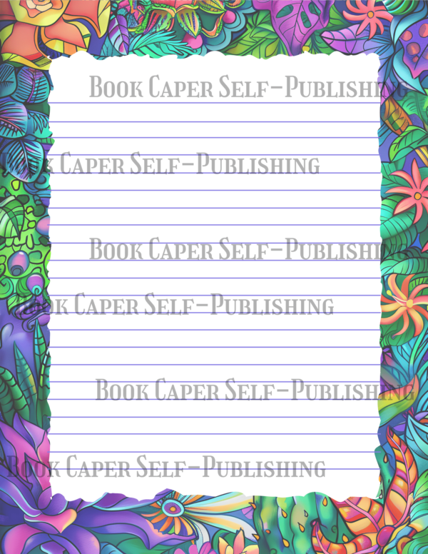 8 Styles of Stationary Printable Fun Psychedelic Paper Templates