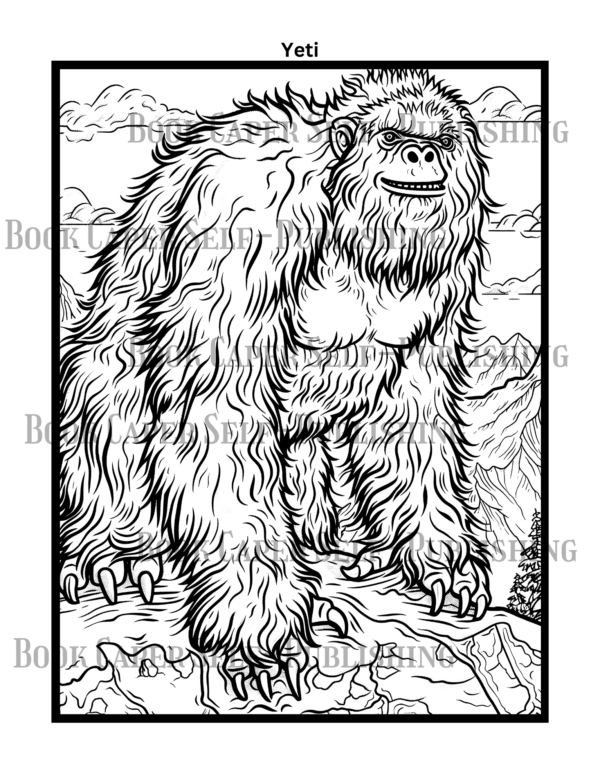 Cryptid Creatures Coloring Book, 50 Intricate Designs of Mysterious Creatures, Relax and Connect with Nature's Most Mysterious Creatures
