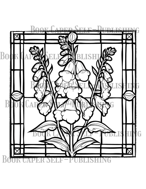 50 Stained Glass Flowers: Simple Coloring Book For Adults and Kids, Featuring Easy to Color Florals of All Kinds for Relaxation
