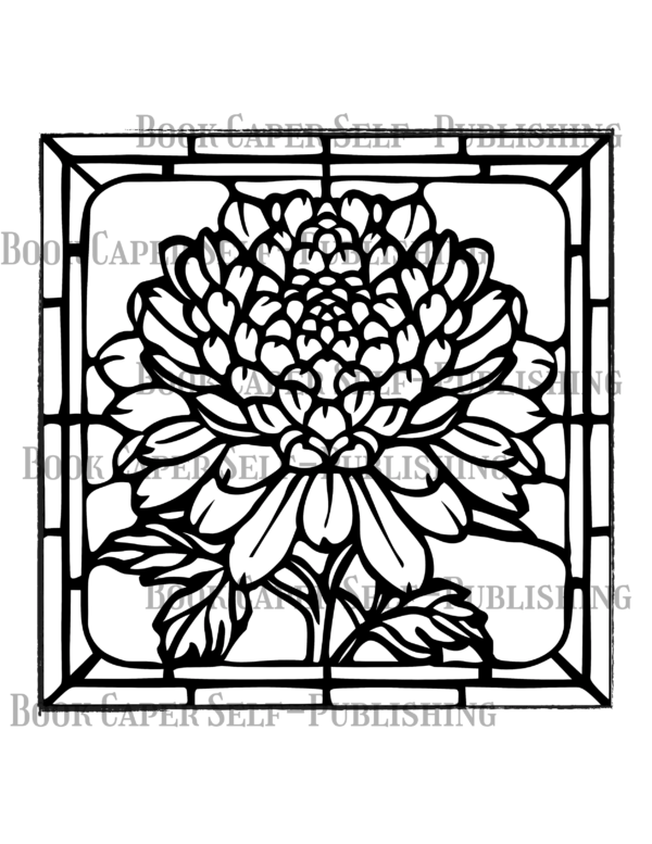 50 Stained Glass Flowers: Simple Coloring Book For Adults and Kids, Featuring Easy to Color Florals of All Kinds for Relaxation