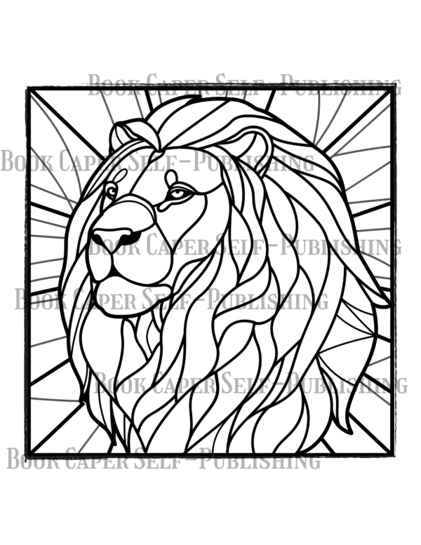 50 Stained Glass Wildlife: Simple Coloring Book For Adults and Kids, Featuring Easy to Color Animals of All Kinds for Relaxation