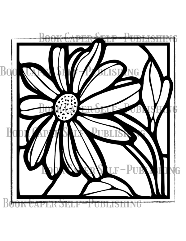 50 Stained Glass Flowers: Simple Coloring Book For Adults and Kids, Featuring Easy to Color Florals of All Kinds for Relaxation