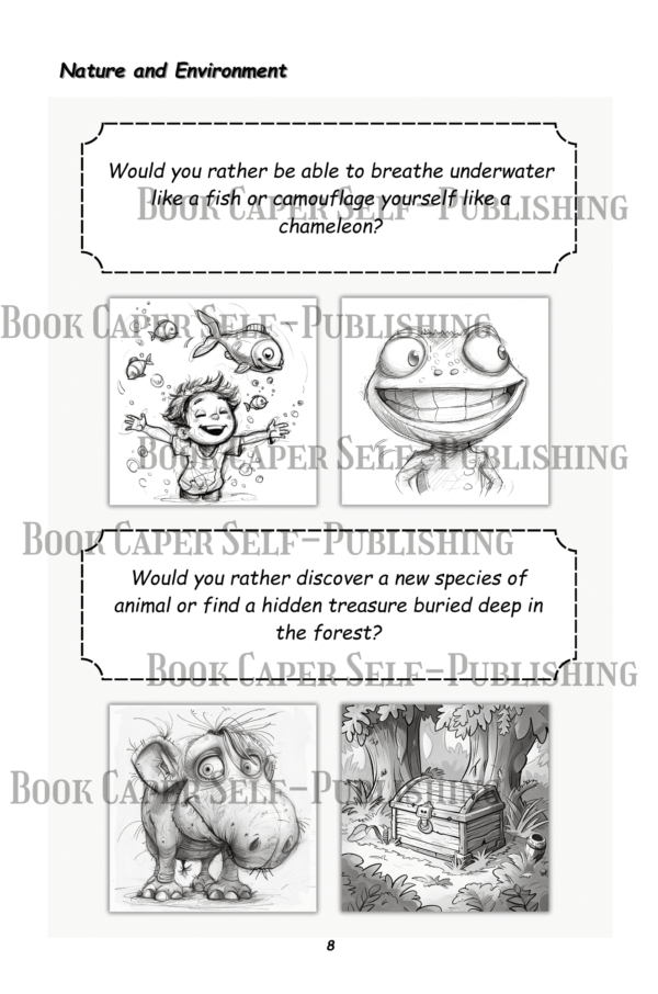 Would You Rather: A Collection of 300 Wild, Outrageous, and Engaging Questions with Pictures