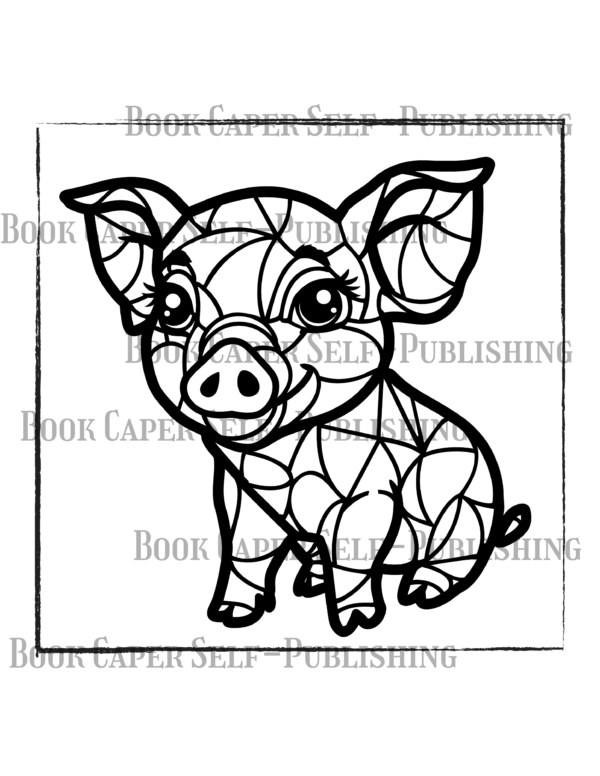 50 Stained Glass Cute Baby Animals: Simple Coloring Book For Adults and Kids, Featuring Easy to Color Designs for Relaxation